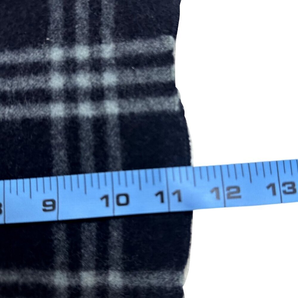 Burberrys Classic Check Scarf Black 100% Cashmere Unisex Scarf Made In England - Picture 7 of 7